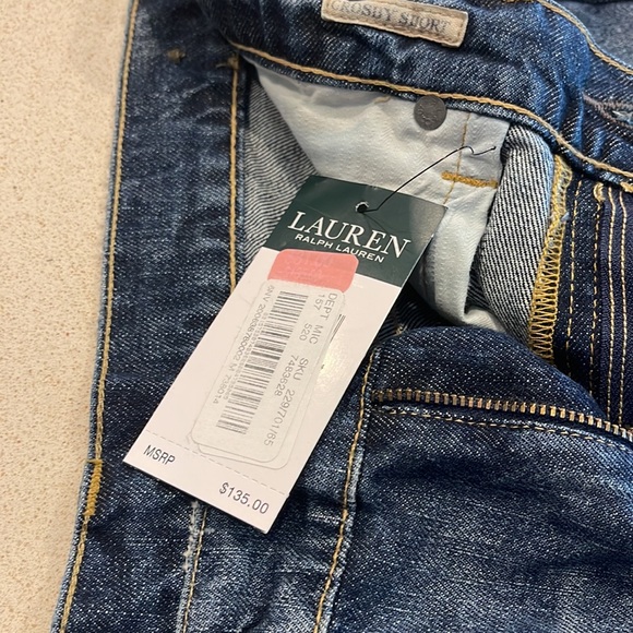 NEW Ralph Lauren Polo Denim rip off navy blue jeans shorts 28 - Picture 11 of 11